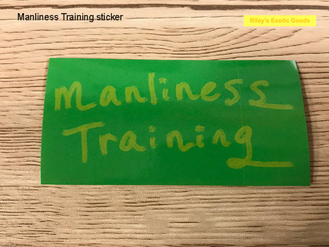 Manliness Training sticker