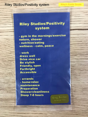 Riley Studios/Positivity system