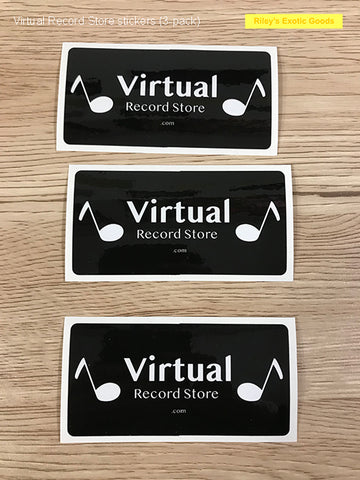 Virtual Record Store stickers (3 pk)