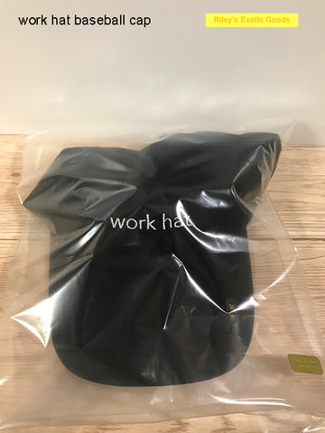 work hat baseball cap w/ sticker