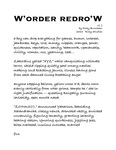 W'order redro'W ebook